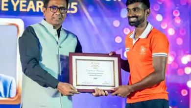 नई दिल्ली में हॉकी खिलाड़ियों का सम्मान, उत्कृष्ट प्रदर्शन पर नकद पुरस्कार