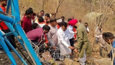 खल्लारी रोपवे हादसा : कांग्रेस की जांच टीम ने घटनास्थल का किया निरीक्षण