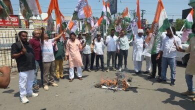 औरंगाबाद : गैस संकट पर फूटा गुस्सा! कांग्रेस ने किया मोदी का पुतला दहन