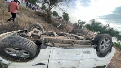 डीडवाना में दर्दनाक हादसा: कोलिया के पास पलटी तेज रफ्तार स्कॉर्पियो, पति-पत्नी की मौत; बेटा गंभीर घायल