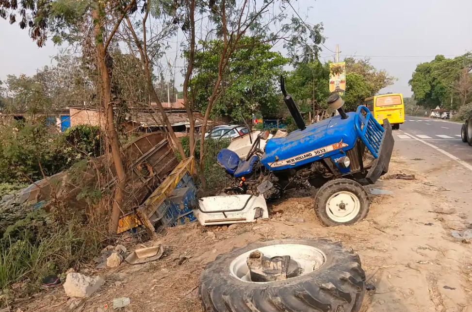 श्रावस्ती में दर्दनाक सड़क हादसा—बाइक सवार दो की मौके पर मौत