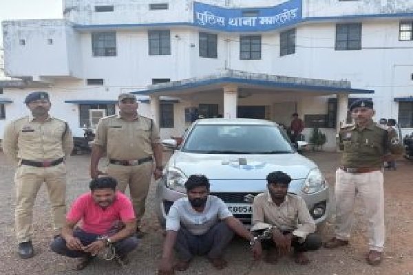 धमतरी: रास्ता रोककर मारपीट व लूटपाट करने वाले 3 आरोपी गिरफ्तार, 43,800 रुपये की लूट का मामला