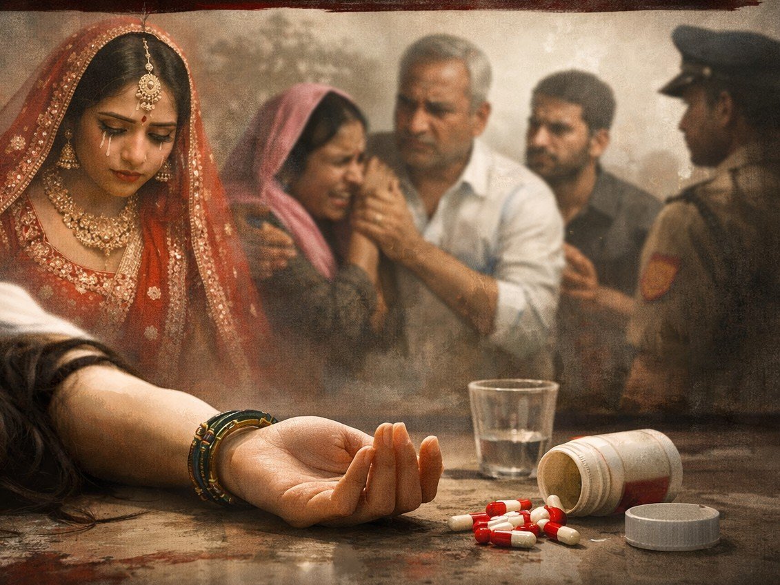 बहराइच में शादी के एक माह बाद नवविवाहिता ने खाया जहर, जांच में जुटी पुलिस