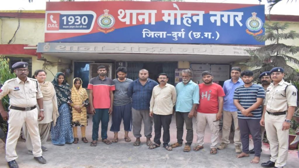 म्युल अकाउंट में 83 लाख से अधिक का लेन‑देन, 10 आरोपी गिरफ्तार