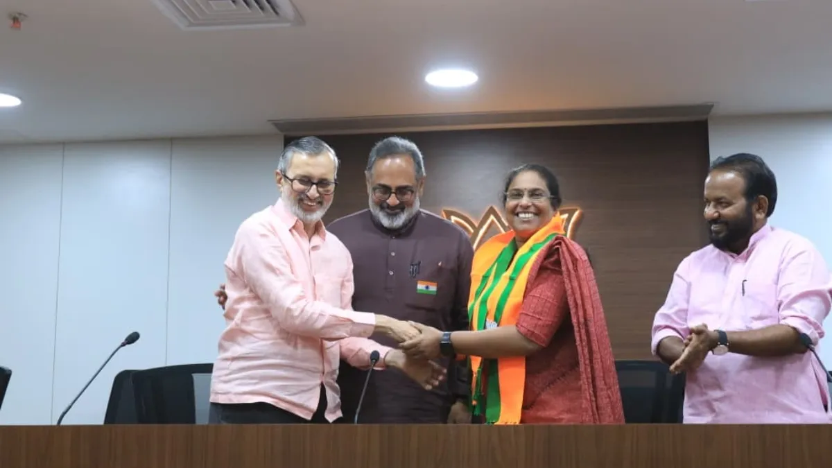 वर्कला से CPIM उम्मीदवार स्मिता सुंदरेशन बीजेपी में शामिल
