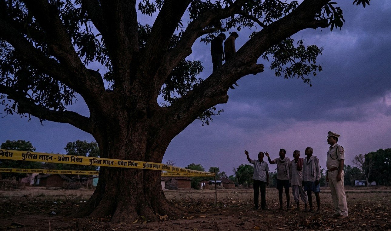 धमतरी: प्रेम प्रसंग में आत्मघाती कदम, युवक और नाबालिग युवती ने आम के पेड़ पर लगाई फांसी