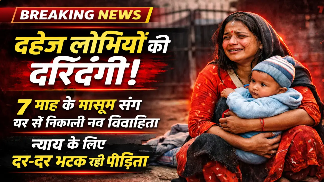 रीवा में नवविवाहिता को बेरहमी से पीटा, 7 माह के बच्चे संग घर से निकाला