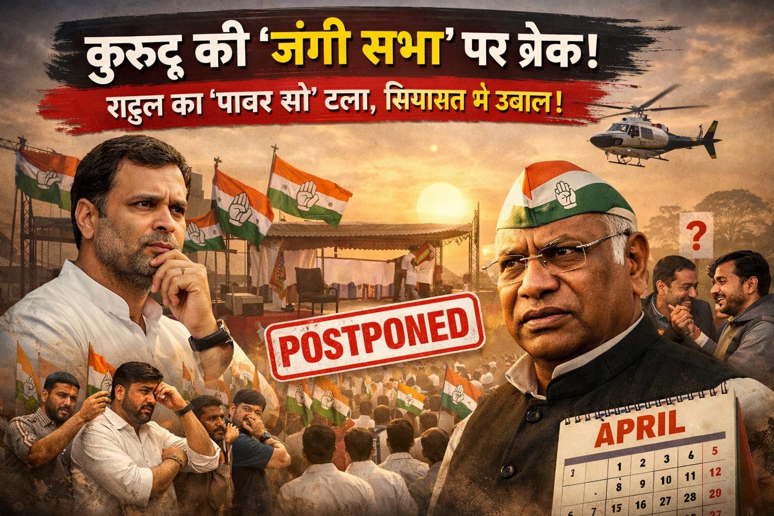 कुरूद की ‘जंगी सभा’ पर लगा ब्रेक: राहुल का ‘पावर शो’ फुस्स या बड़े धमाके की तैयारी?