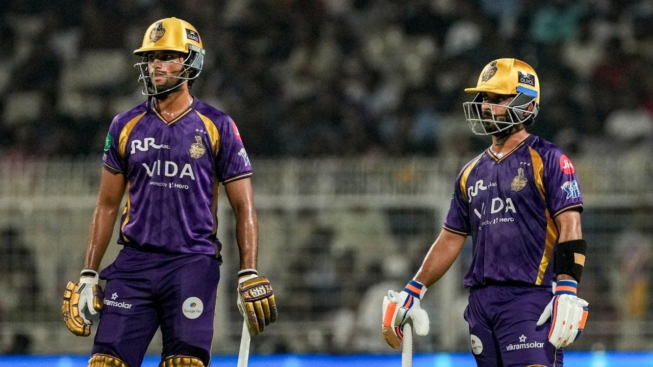 Ajinkya Rahane And Angkrish Kkr Pti