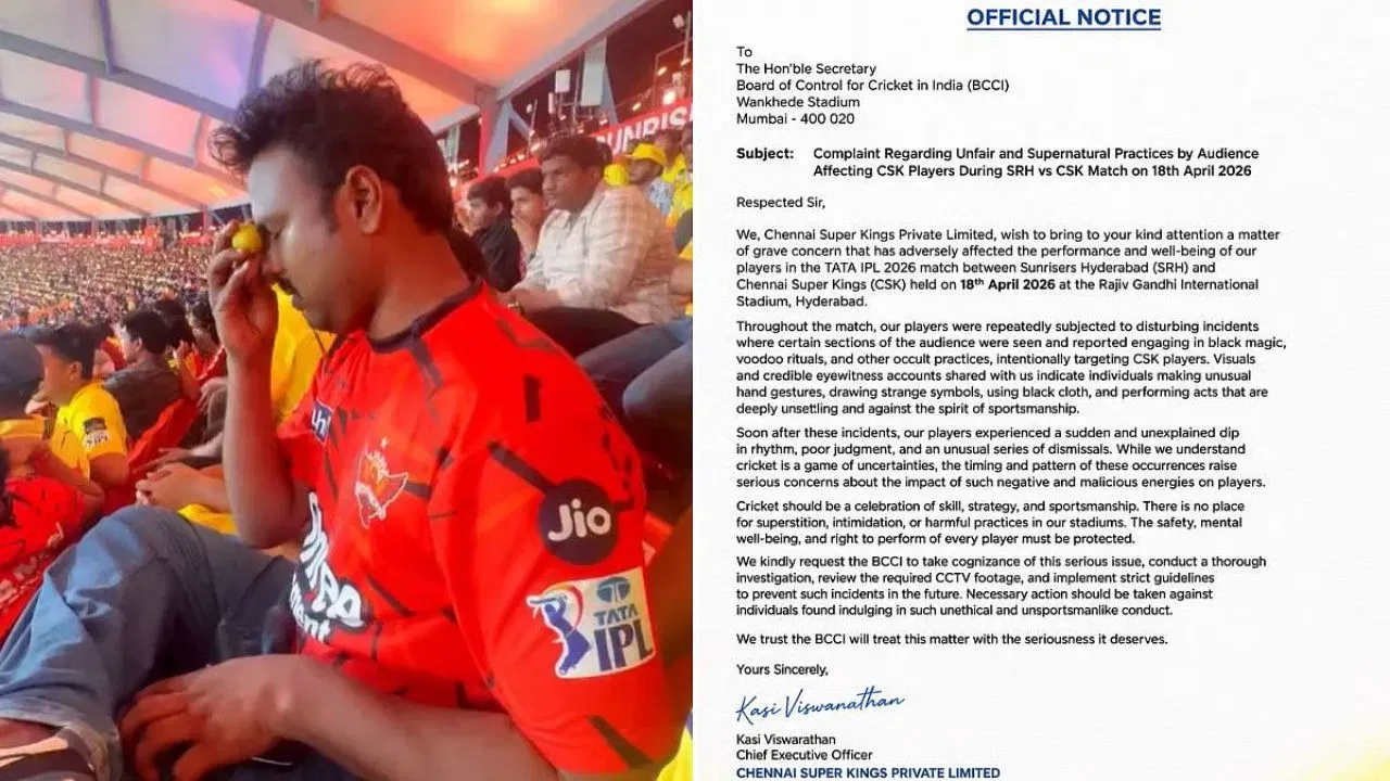 IPL 2026 में काले जादू को लेकर CSK ने की BCCI से शिकायत? वायरल Video और लेटर का सामने आया सच