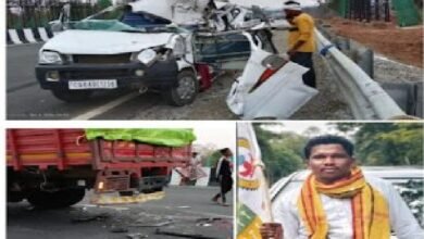 धमतरी: भारतमाला मार्ग पर भीषण हादसा, खड़ी मेटाडोर से टकराई इको कार; एक युवक की मौत, 6 घायल