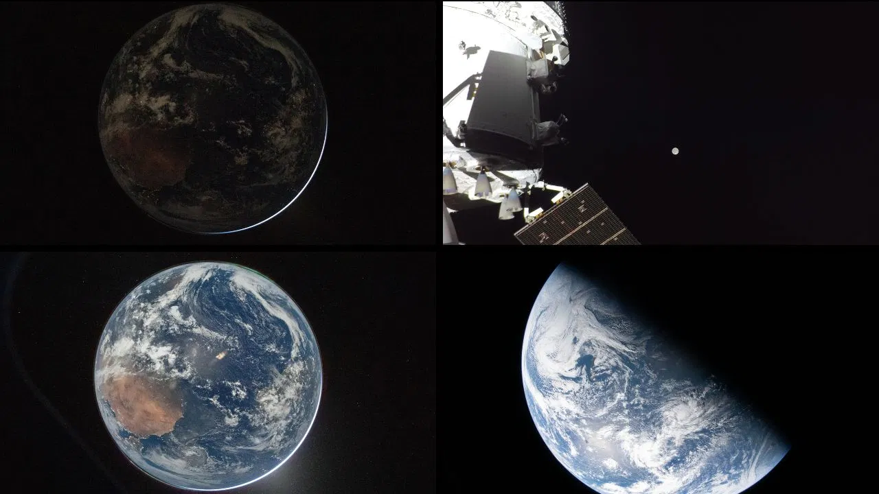 चांद के रास्ते से NASA ने भेजीं धरती की शानदार तस्वीरें, आपने देखी? चांद के रास्ते से NASA ने भेजीं धरती की शानदार तस्वीरें, आपने देखी?