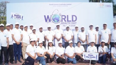 विश्व स्वास्थ्य दिवस के अवसर पर एसईसीएल मुख्यालय में वॉकथॉन का सफल आयोजन