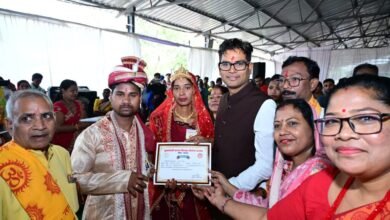 सामूहिक विवाह सामाजिक समरसता, सादगी और दहेज प्रथा के खिलाफ सशक्त संदेश है : वित्त मंत्री ओ.पी. चौधरी