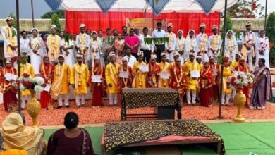 जशपुर में मुख्यमंत्री कन्या विवाह योजना के तहत 65 दंपतियों ने लिए सात फेरे