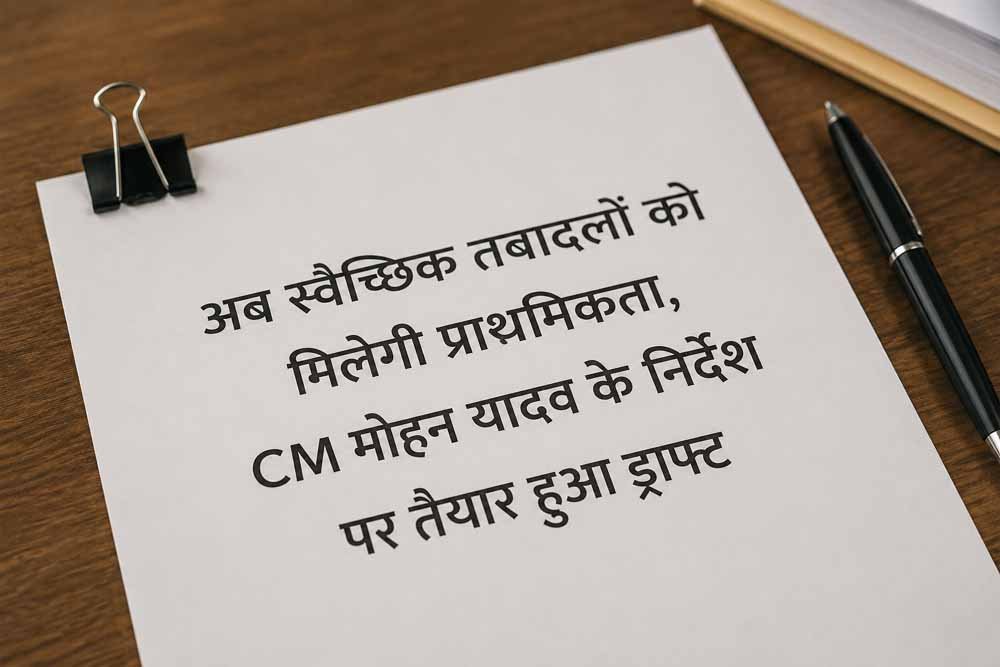 transfer policy- तबादला नीति में बड़ा बदलाव, स्वैच्छिक ट्रांसफर को प्राथमिकता देने की तैयारी transfer policy- तबादला नीति में बड़ा बदलाव, स्वैच्छिक ट्रांसफर को प्राथमिकता देने की तैयारी