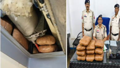 तस्करी का हाईटेक खेल: ट्रेन के बाथरूम की फॉल्स सीलिंग में छिपाया लाखों का गांजा