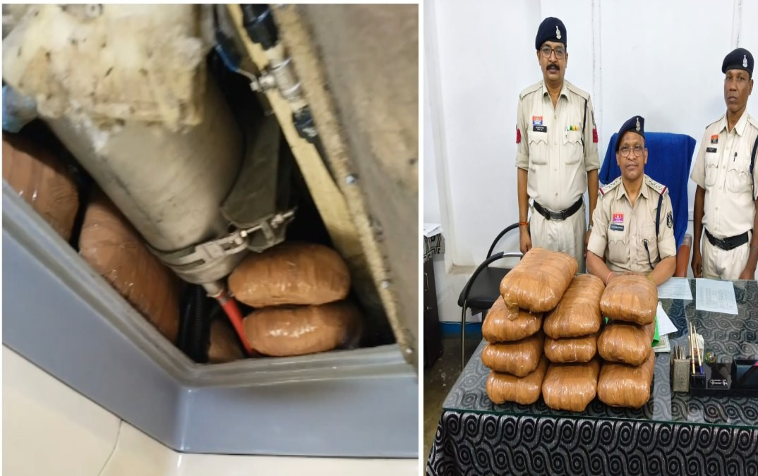 तस्करी का हाईटेक खेल: ट्रेन के बाथरूम की फॉल्स सीलिंग में छिपाया लाखों का गांजा तस्करी का हाईटेक खेल: ट्रेन के बाथरूम की फॉल्स सीलिंग में छिपाया लाखों का गांजा