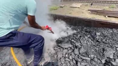 बिलासपुर में चलती मालगाड़ी में लगी आग, कोयले से भरे वैगन से उठीं लपटें, मचा हड़कंप