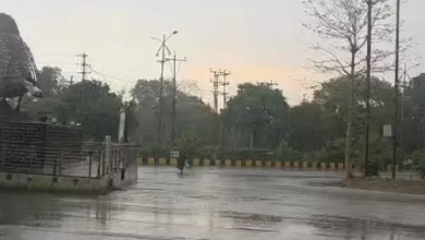 रायपुर-दुर्ग में तेज बारिश, अंधेरा छाया:अंबिकापुर में भी बदला मौसम, यूपी में बने सिस्टम से छत्तीसगढ़ में आंधी-तुफान बिजली गिरने का अलर्ट