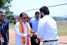मुख्यमंत्री श्री विष्णुदेव साय ग्राम पंचायत कलिबा पहुंचे, हुआ आत्मीय स्वागत