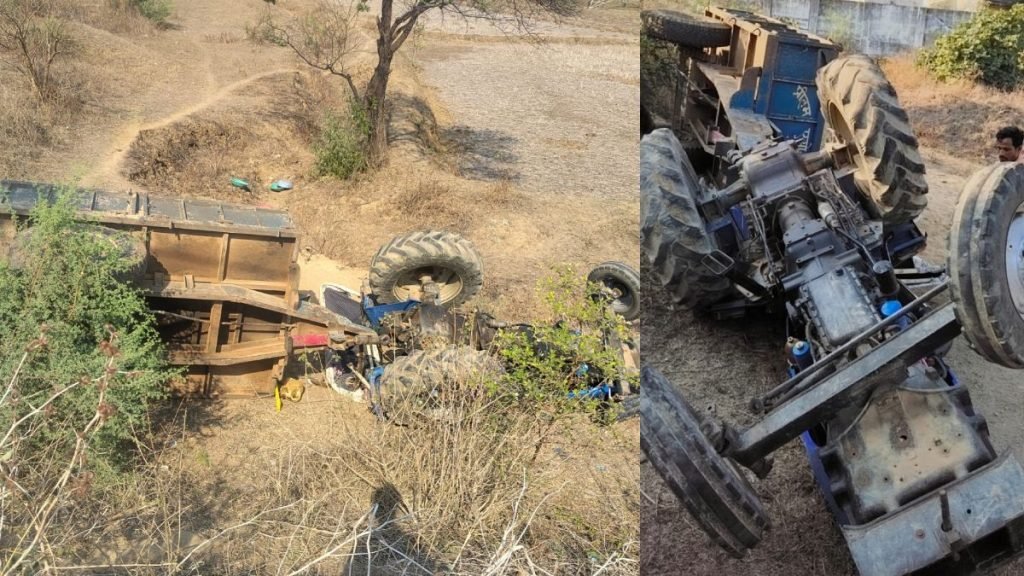 अवैध रेत तस्करी के दौरान बड़ा हादसा, ट्रैक्टर पलटने से युवक की मौत