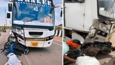 रायपुर-अभनपुर मार्ग पर दर्दनाक हादसा: लग्जरी बस की टक्कर से बाइक सवार युवक की मौ