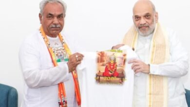 गृह मंत्री अमित शाह से युधिष्ठिर लाल जी महाराज की मुलाकात, माता हासीदेवी जी की जयंती पर हुआ विशेष संवाद