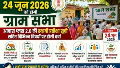 प्रदेश में 24 जून 2026 को होगी ग्राम सभा : आवास प्लस 2.0 की स्थायी प्रतीक्षा सूची सहित विभिन्न विषयों पर होगी चर्चा
