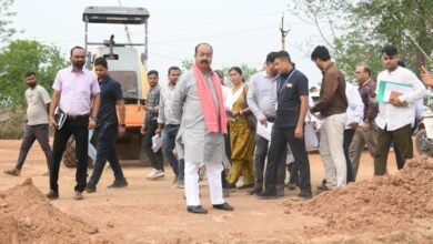 34 एकड़ में बन रहे स्पोर्ट्स सिटी का जायजा लेने पहुंचे अरुण साव: अफसरों को चेताया—‘गुणवत्ता से समझौता नहीं होगा’