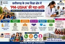 PM-USHA से छत्तीसगढ़ में उच्च शिक्षा की तस्वीर बदलेगी: 33 जिलों के कॉलेजों को करोड़ों का अनुदान, 5 लाख छात्र होंगे लाभान्वित