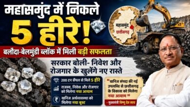 महासमुंद में निकले 5 हीरे: बलौदा-बेलमुंडी ब्लॉक में मिली बड़ी सफलता, सरकार बोली- निवेश और रोजगार के खुलेंगे नए रास्ते