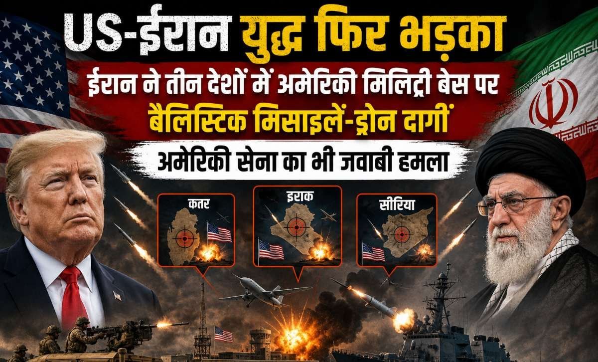 US-Iran War Update: खाड़ी में फिर भड़का तनाव, ईरान के मिसाइल-ड्रोन हमलों के बाद अमेरिका की जवाबी कार्रवाई, कई देशों में हाई अलर्ट
