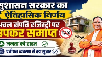 सुशासन सरकार का ऐतिहासिक निर्णय, अचल संपत्ति रजिस्ट्री पर उपकर समाप्त : जनता को राहत, पंजीयन व्यवस्था में बड़ा सुधार