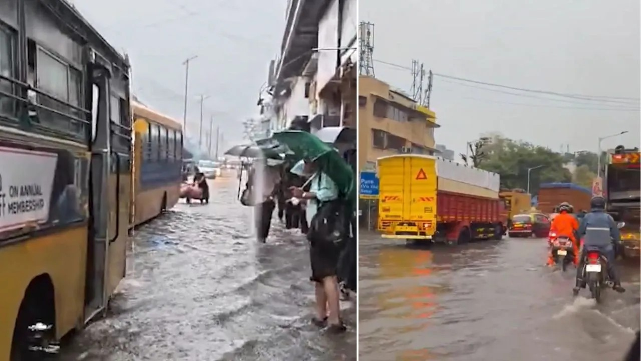 पहली ही बारिश में डूबी मुंबई: बीएमसी के दावों की निकली हवा, मालाड के घरों में घुसा कमर तक पानी