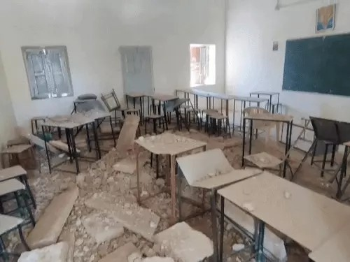 बीकानेर में सरकारी स्कूल की छत गिरी:गर्मियों की छुट्‌टी में हुआ हादसा; PWD पूरी बिल्डिंग को अनसेफ घोषित कर चुका