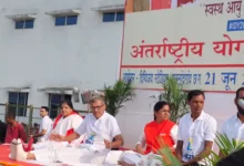 राजनांदगांव में योग दिवस पर उमड़ा जनसैलाब, दिग्विजय स्टेडियम में सामूहिक योगाभ्यास