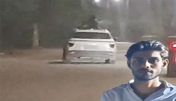 सनरूफ स्टंट का VIDEO वायरल: हाईवे पर लापरवाही से कार दौड़ाने वाला युवक पकड़ा गया, युवतियों को चेतावनी देकर छोड़ा