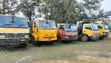 सूरजपुर में अवैध खनिज परिवहन पर बड़ी कार्रवाई, 6 बाइक और 5 टिपर जब्त