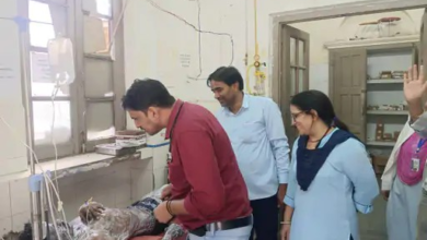 खेतड़ी में गैस लीक होने से मजदूर झुलसा, झुंझुनूं रेफर:शरीर के कई हिस्सों में गंभीर जलन, लोहे की गाटर काटते समय हादसा