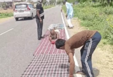 850Km दूर वैष्णो देवी तक दंडवत यात्रा कर रहे बाबा:कहा- समय तय नहीं किया; 22 साल से बैठे नहीं, खड़े रहकर करते हैं सभी काम