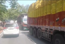 चिल्फी घाटी में फिर चरमराई यातायात व्यवस्था: सड़क पर गिरी भारी मशीन, लगा लंबा जाम