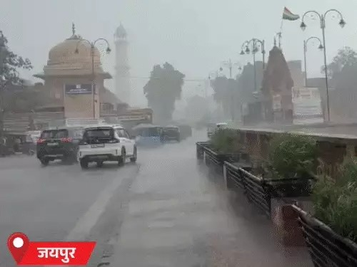 राजस्थान के 25 जिलों में आज तेज बारिश की चेतावनी:जयपुर सहित कई जिलों में 2 इंच तक बरसात, जानें- कब तक लगातार बरसेगा मानसून