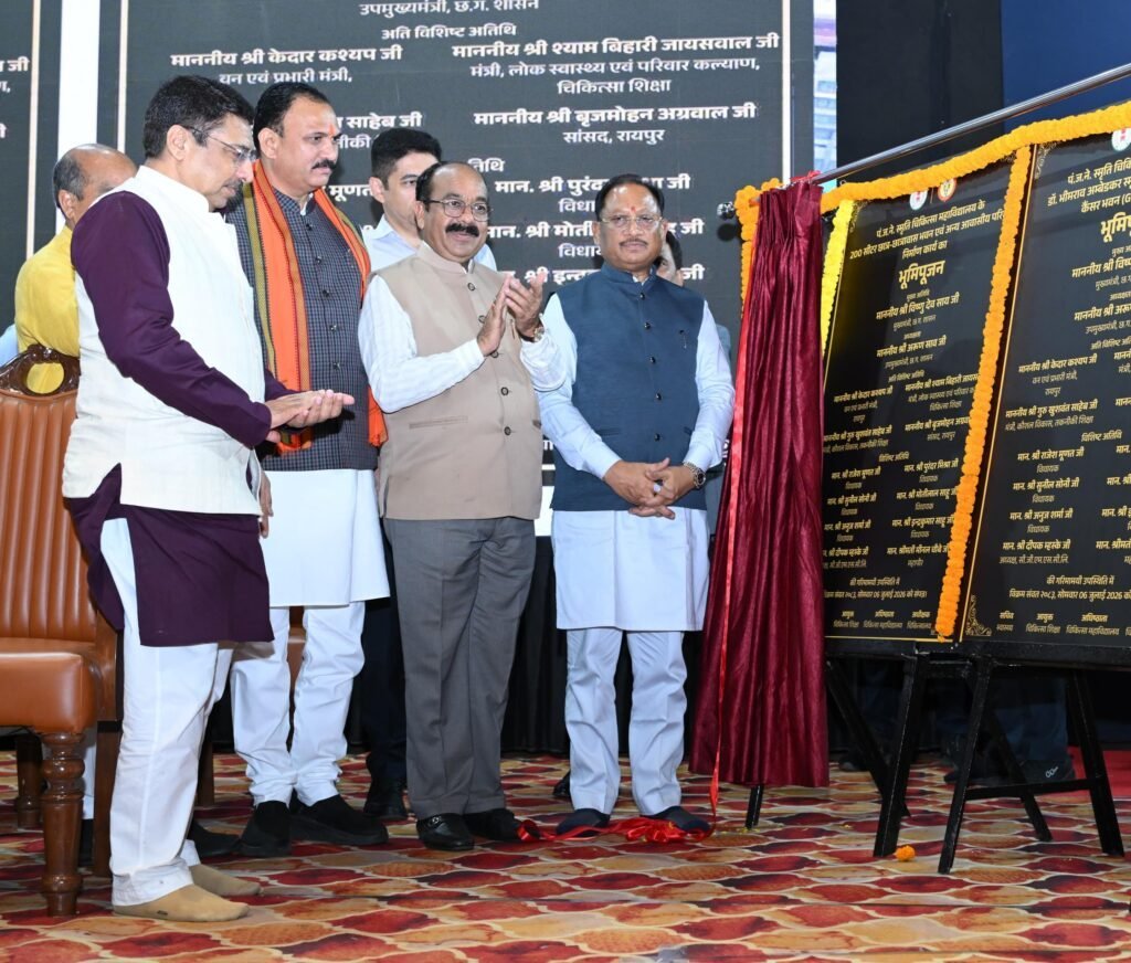 103 करोड़ की सौगात: CM विष्णुदेव साय ने रखी स्वास्थ्य परियोजनाओं की आधारशिला, बोले—‘स्वस्थ छत्तीसगढ़ से बनेगा विकसित छत्तीसगढ़’