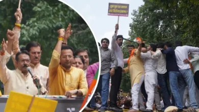 पंजाब कथित पेपर लीक विवाद: दिल्ली में BJP ने किया AAP दफ्तर का घेराव, हरजोत बैंस के इस्तीफे की मांग