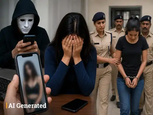 फर्जी पहचान बनाकर युवती को ब्लैकमेल करने वाली आरोपी गिरफ्तार: अश्लील वीडियो के नाम पर 10 लाख रुपए की मांग, कटनी से दबोची गई