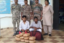 रायपुर ले जाई जा रही गांजे की खेप बरामद, बस्तर मार्ग पर पुलिस ने दो तस्करों को पकड़ा