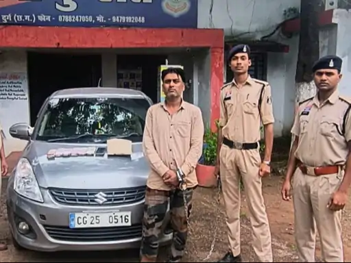 दुर्ग में नशीली दवाओं पर बड़ी कार्रवाई: 1000 अल्प्राजोलम टैबलेट के साथ तस्कर गिरफ्तार, 8.05 लाख का सामान जब्त