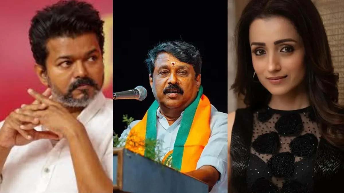 स्वतंत्रता दिवस समारोह में तृषा के साथ बैठे विजय, DMK के मुखपत्र ने उठाए सवाल स्वतंत्रता दिवस समारोह में तृषा के साथ बैठे विजय, DMK के मुखपत्र ने उठाए सवाल