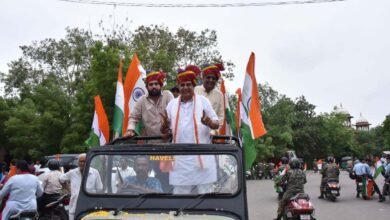 हर घर तिरंगा अभियान के तहत तिरंगामयी हुई सूर्यनगरी, गूंजे भारत माता के जयघोष